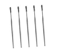 TOBBOMEY 5 Piezas Cuchara De Primavera Kit De Selección De Orejas Cureta De Oreja Kit De Eliminación De Cerumen Pala De Cera Del Oído Removedor De Cera De Orejeras Limpiador De Oídos Silver