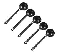 TOBBOMEY 5 piezas Cucharas para Sopa Chinas Estilo Japonés con Mango y Textura Caparazón de Tortuga para Hotpot y Especias Vajilla Práctica para Cocina y Restaurante