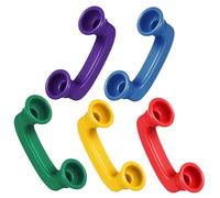 TOBBOMEY 5 Piezas Teléfonos de Juguete para Auriculares Abs Resistentes para Práctica Fonética Desarrollo del Lenguaje y Educativos Infantiles