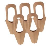 TOBBOMEY 5Pcs Coffee The Tote Bag Paper Bolsas Pequeñas Bolsas Pequeñas Bolsas De Botín