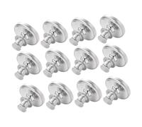 TOBBOMEY 6 Pares Broches para Cortinas Cierre sin Taladro Botón de para Sujeción de Cortinas Livianos y Compactos Fáciles de Instalar para Interiores y Exteriores de Unidades