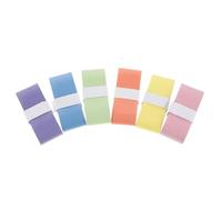 TOBBOMEY 6 Piezas 6 Cintas de Agarre Autoadhesivas para Raqueta de Tenis y Bádminton, Sobregrip Antideslizante y Absorbente, Colores Degradados, Empuñadura Repuesto para Equipo Deportivo,