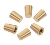 TOBBOMEY 6 Piezas 6 Patas de Latón para Tabla de Cortar y Bandejas Decorativas, Soporte Cónico de 20 MM, Almohadillas Protectoras para Muebles y Joyeros, Accesorios para Hogar y Cocina