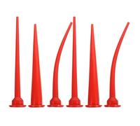 TOBBOMEY 6 Piezas Boquillas de Extensión para Calafateo Punta Fina para Aplicación Precisa Accesorios Plásticos para Sellado Reparaciones del Hogar y Construcción