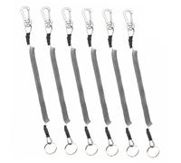 TOBBOMEY 6 Piezas Cuerda Elástica Retráctil para Pesca Acero Inoxidable Resistencia al Seguridad para Kayaks y Herramientas de Pesca