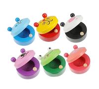 TOBBOMEY 6 Piezas Juguetes de Madera para Rompecabezas Educativo con de Animales Juguetes Musicales para Educación Temprana Diseño y Portátil