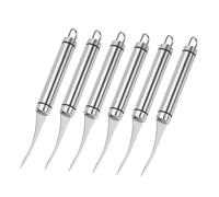 TOBBOMEY 6 Piezas Pelador de Camarones Inoxidable Abridor de Línea de Cangrejo Limpiador de Venas de y Cuchillo para Pescado Herramienta para Mariscos como Langosta y Cangrejo