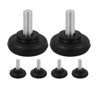 TOBBOMEY 6 Piezas Pies Niveladores Ajustables Muebles Almohadillas de Goma Antideslizantes y Amortiguadoras para Protección de Suelos Uso Mesas Armarios Sofás y Lavadoras