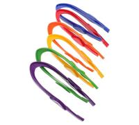 TOBBOMEY 6 Piezas Plastic Tweezers For Fine Motor Skills Development Montessori Educational Tools For Preschool Science Activities and Nature Observation