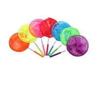 TOBBOMEY 6 Piezas Redes Telescópicas para Atrapa Mariposas y Peces Pequeños Mango Colores Rosa Amarillo Verde Azul Herramientas de para Niñas