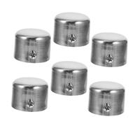 TOBBOMEY 6 Piezas Tapas Metálicas para Barra de Cortina Remates Decorativos Vintage para Barra de Cortinas de Salón Tapones Finales Resistentes y Prácticos