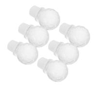 TOBBOMEY 6 piezas Tapones para Botellas de Vino y Cristal Decorativo con Sello de Silicona Hermético para Conservación Fiestas y Regalo Elegante