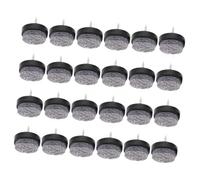 TOBBOMEY 60 Piezas Almohadillas de Fieltro para Muebles con Clavos Protector de Suelo Antideslizante para Sillas Mesas y Gabinetes Redondas Evitan Arañazos y Ruido