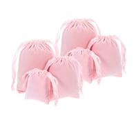 TOBBOMEY 6piezas Bolsitas De Velour Cordón Para Joyería Pack Para Almacenar Accesorios y Decoraciones De Bodas