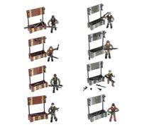 TOBBOMEY 8 Figuras De Soldados En Miniatura para Mesa De Arena, Accesorios De Broma, Soldados De Plástico, Minifiguras, Figuras De Soldados, Decoraciones para Niños.