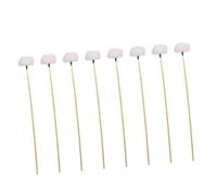 TOBBOMEY 8 Piezas Bastones de Limpieza de Oídos de Pluma de Pájaro con Mango de Limpiadores de Cerumen No Deslizantes Herramientas para Cuidado de Oídos