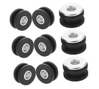 TOBBOMEY 8 piezas Kit Amortiguadores Motos Arandelas Goma Buffer Absorción Anillos Amortiguadores Traseros Fácil Instalación Acero y Caucho Resistente