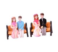 TOBBOMEY Adornos para Novios Boda 2 Piezas de Plástico Vestido de Novia en y y Decoración Romántica para Hogar y Coche Regalos para Amantes