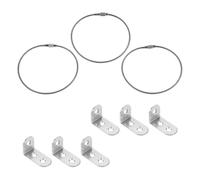 TOBBOMEY Anclajes Antivuelco para Muebles Pared para Juego de 3 Piezas Correas de Seguridad Resistentes para Armarios y Estanterías Protección Infantil Hogar