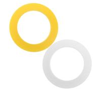 TOBBOMEY Anillos de Práctica de Putting de Golf 2 Piezas y Amarillo Entrenador Portátil para Putting en Interiores y Exteriores Dispositivo de Entrenamiento para Golfistas en