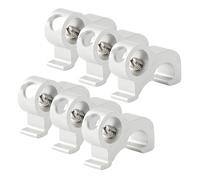 TOBBOMEY Bloqueo de Circuito Unipolar y Bipolar de Aleación de Aluminio 6 Unidades Pinzas de Seguridad para Interruptores Automáticos Miniatura Accesorio para Panel Eléctrico y Control