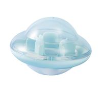 TOBBOMEY Bola De Alimentación para Plato para Comer Forma De UFO para Gatos Color Azul Juguete Interactivo para La De Comida