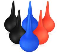 TOBBOMEY Bola De Goma Para Lavar Oídos 6 Piezas 60ml Color Negro Azul Naranja Herramienta De Succión Profunda Para Limpieza Auricular Eficaz Uso Infantil y Adulto