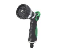 TOBBOMEY Boquilla para Manguera de Jardín con Patrones de Riego Herramienta Multifuncional para Regar Plantas Lavar Coches y Mascotas Mango Ergonómico y Control de Flujo