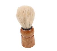 TOBBOMEY Brocha De Afeitar Para Barba De Hombre 1 Unidad Mango De Madera Cerdas De Cerda Natural Espumadora Ergonómica Portátil Cuidado Facial Viaje Aseo Masculino