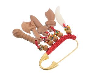 TOBBOMEY Broche de Seguridad para Bebés Cierre Seguro Diseño Tradicional Chino Tamaño Compacto y Material Suave Adecuado para Recién Nacidos y Mamás para Viajes y Uso Diario