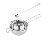 TOBBOMEY Cacerola para Fundir Chocolate y Queso de Acero Inoxidable 400Ml Olla Multifuncional para Fundir Cera y Mantequilla Utensilio de Cocina Ligero y Portátil para Baño María