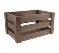 TOBBOMEY Caja de Madera Vintage Pequeña 30X20X16 CM Cajón Rectangular Rústico para Frutas y Verduras Cesta Organizadora Decorativa Envejecida Adecuado para Hogar Fiestas y Centro de
