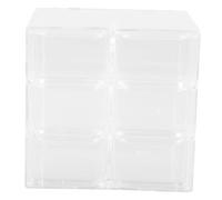 TOBBOMEY Caja De Metacrilato Transparente Organizador De Estuche De Maquillaje Almacenamiento De Lentes