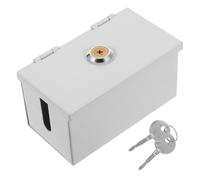 TOBBOMEY Caja de Protección para Enchufe con Cerradura Integrada Resistente al Agua y Uso Interior y Exterior Diseño Compacto y Duradero para Seguridad Infantil y Conexiones Eléctricas