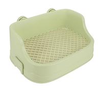 TOBBOMEY Caja para Mascotas Entrenador De Baño para Conejos y Pequeños Animales Litter Box Reutilizable y Práctica para Chinchillas y Cobayas