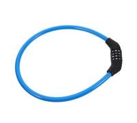 TOBBOMEY Candado de Cadena para Bicicleta con Antirrobo Seguro para y Scooter Cerradura sin Llave para Equipaje y Casco Cable Resistente Azul