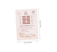 TOBBOMEY Cartas I Ching para Principiantes Guía Educativa con Hexagramas y Monedas de Latón para Autodescubrimiento y Aprendizaje del Antiguo Feng Shui Chino