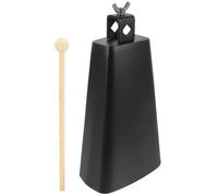 TOBBOMEY Cencerro de Metal para Percusión Instrumento Profesional Duradero para Educación Musical Infantil con Diseño Ergonómico y Bordes Suaves para Desarrollo del Sentido Rítmico