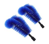 TOBBOMEY Cepillo para Canalones y Limpieza de Canaletas 24mm, Accesorio Resistente de Pp y Acero Inoxidable, Protector de Hojas para Casas y Edificios, Pack 2 Piezas, Uso Doméstico