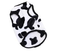 TOBBOMEY Chaleco De Invierno para Perros y Gatos Ropa De Mascotas Aislante Diseño De Vaca Suave y Cálido para Salidas Climas Fríos Talla Mediana