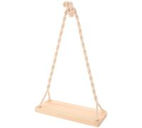 TOBBOMEY Columpio de Madera para Fotografía Accesorio Creativo para Sesión de Fotos de Bebés Soporte Portátil de Madera Natural Silla Colgante Segura para Estudio y Decoración Infantil