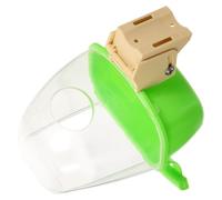 TOBBOMEY Comedero para Jaula de Loros y Periquitos Dispensador Plástico Resistente para Frutas y Verduras Alimentador Versátil para Pájaros Pequeños y Mascotas Diseño