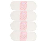 TOBBOMEY Compresas Menstruales Reutilizables de Algodón 21 CM Protector de Tela Suave y Transpirable para Embarazo y Posparto 4 Piezas Absorbentes Prueba de Fugas Cuidado Íntimo
