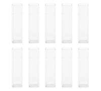 TOBBOMEY Cubetas Colorimétricas de Vidrio para Laboratorio 10 MM 10 Unidades Recipiente Transparente para Espectrofotómetro Uv-Vis Análisis Químico y Medición Precisa