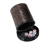 TOBBOMEY Cubilete De Dados De Plástico con Dados para Juegos De rol y Fiestas, Tamaño Estándar, Agitador Compacto para Entretenimiento, Accesorio Portátil para Reuniones y Diversión