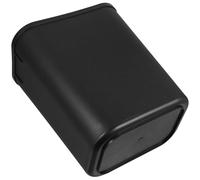 TOBBOMEY Cubo de Basura Cuadrado sin Tapa 14L Negro Cubo de Basura para Dormitorio y Hogar Contenedor de Residuos Plástico Diseño Simple y Compacto