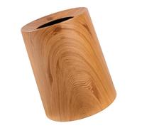 TOBBOMEY Cubo de Basura Doméstico sin Tapa de Textura Madera Tamaño Pequeño Material ABS Ecológico E Inodoro Adecuado para Cocina y Almacenamiento Hogar U Oficina