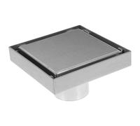 TOBBOMEY Desagüe de Piso Cuadrado 10 Cm de Acero Inoxidable 304, Filtro Antiorines para Ducha y Baño, Tapa de Drenaje Colector de Pelo, Resistente Corrosión y Fácil Drenaje