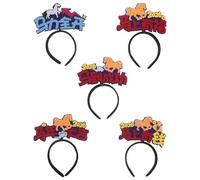 TOBBOMEY Diademas Año del Caballo 2026 5 Piezas Accesorios de Nochevieja Figura de Caballo y Caracteres Chinos Diademas Bopper para Fiesta Año Chino Decoración y Recuerdos para Fotos