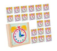 TOBBOMEY Educativo Montessori para Herramienta Didáctica de Aprendizaje de Hora para Preescolar Crecimiento Cognitivo